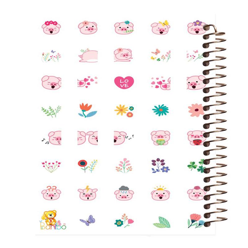 دفتر نقاشی 100 برگ طرح خوک بامزه کد 874