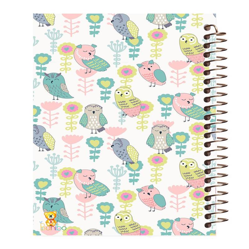 دفتر نقاشی 100 برگ طرح جغد کد 965