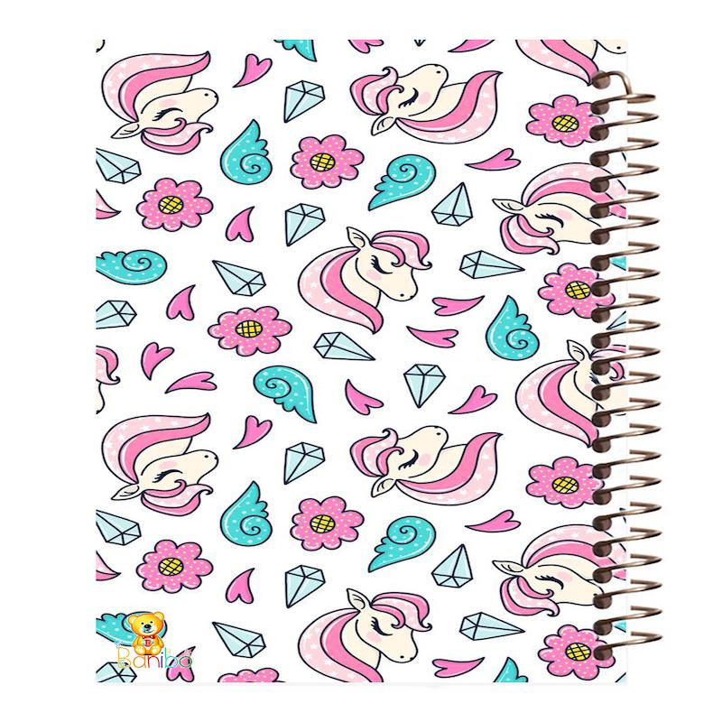 دفتر نقاشی 100 برگ طرح یونیکورن کد 971