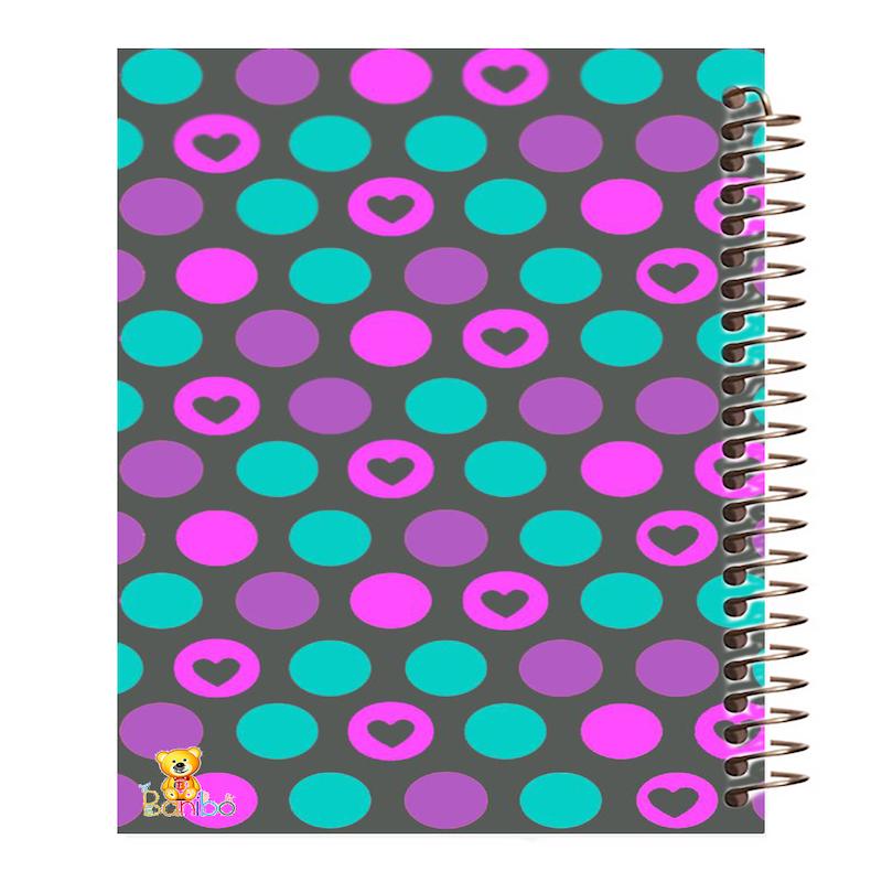 دفتر نقاشی 100 برگ طرح حباب های قلبی کد 981