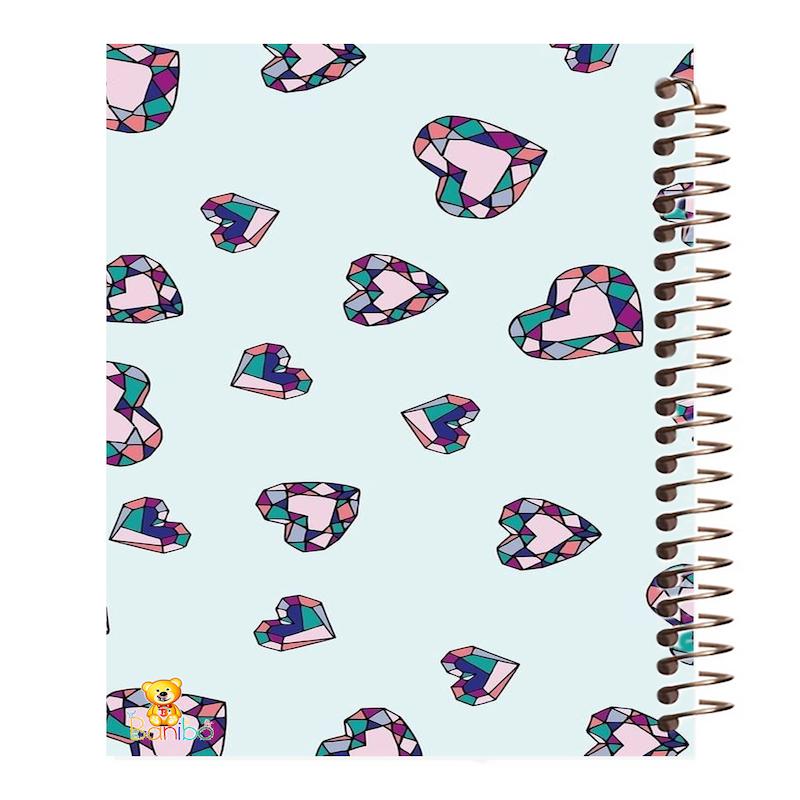 دفتر نقاشی 100 برگ طرح قلب کد 1019