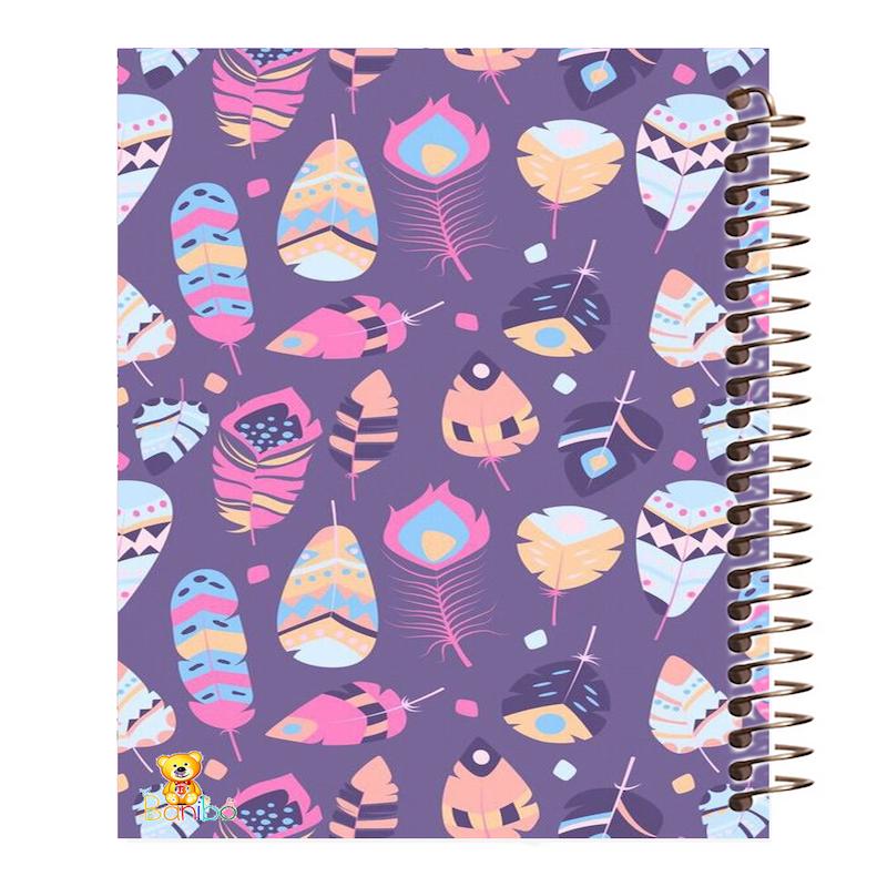 دفتر نقاشی 100 برگ طرح پر ها کد 1034