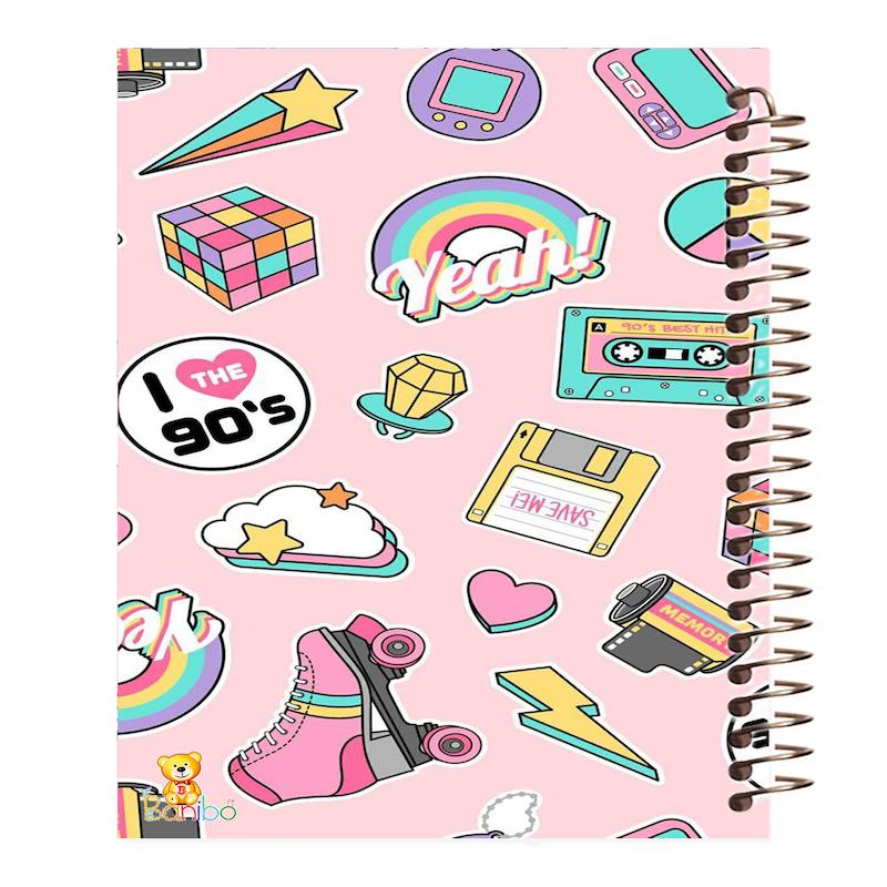 دفتر نقاشی 100 برگ طرح mix کد 1044