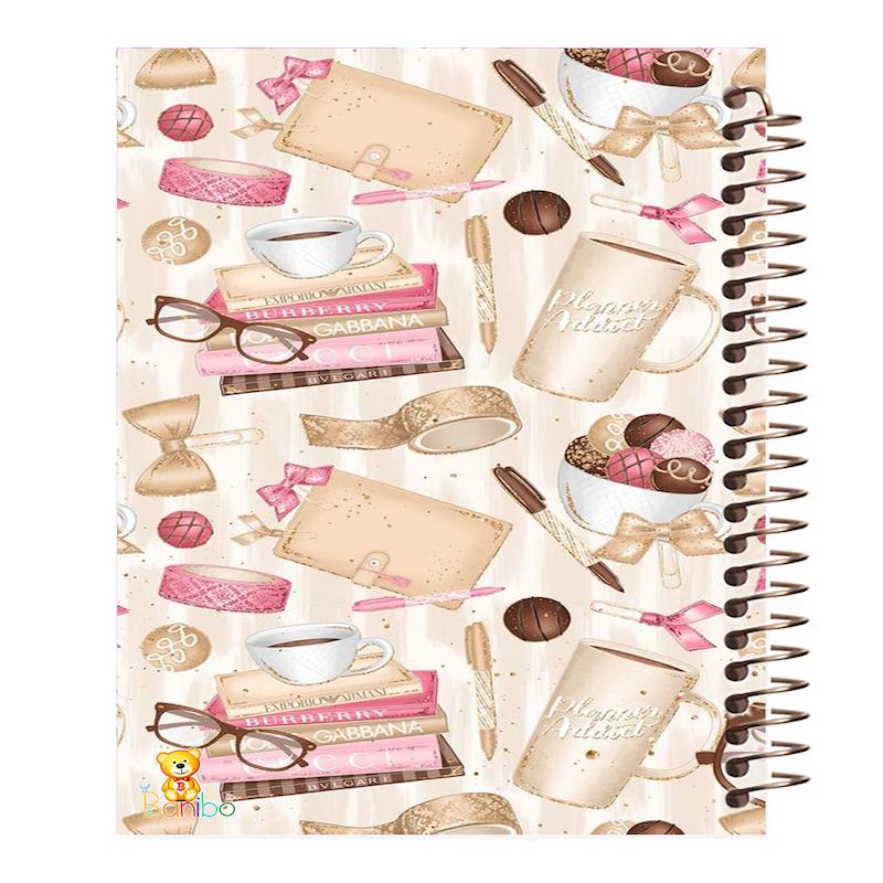 دفتر نقاشی 100 برگ طرح میکس دخترونه کد 1055