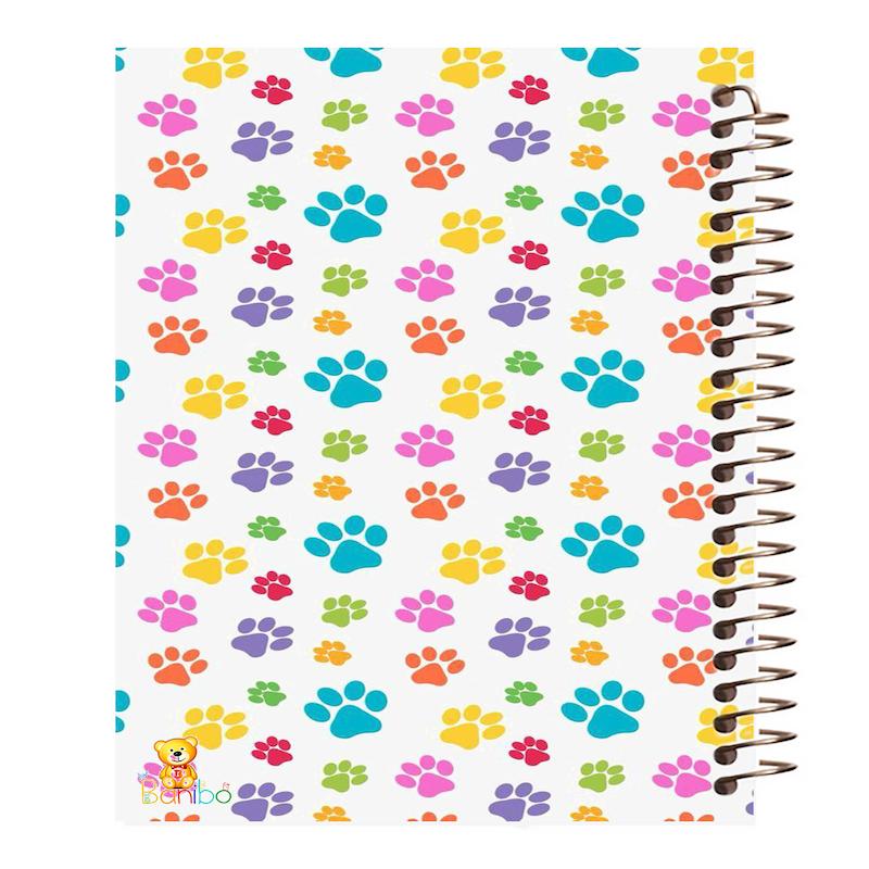 دفتر نقاشی 100 برگ طرح رد پا سگ کد 1082