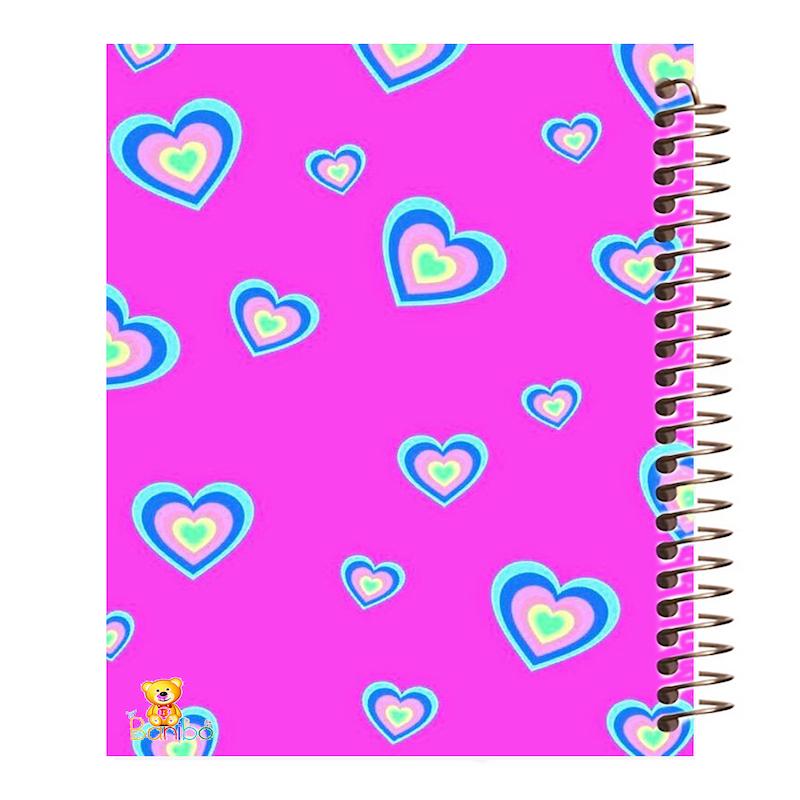 دفتر نقاشی 100 برگ طرح قلب کد 1099