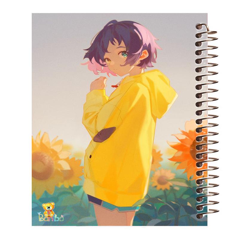 دفتر نقاشی 100 برگ طرح انیمه دختر کد 2316