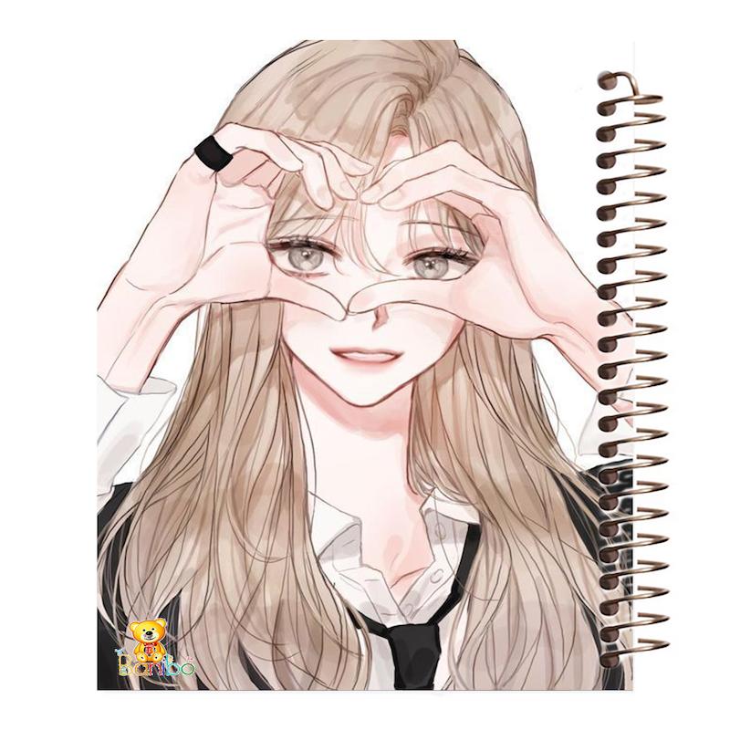 دفتر نقاشی 100 برگ طرح انیمه دختر کد 2332