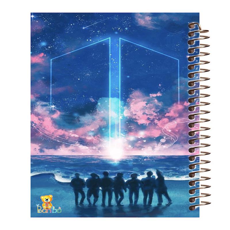 دفتر نقاشی 100 برگ طرح بی تی اس کد 2378