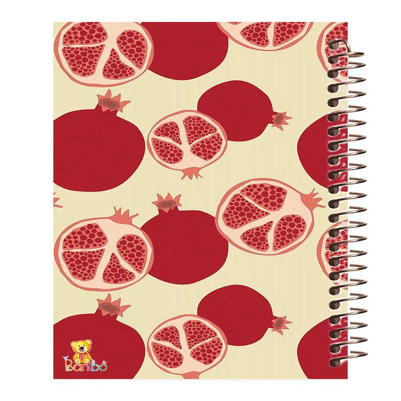 دفتر مشق 100 برگ طرح انار کد 110