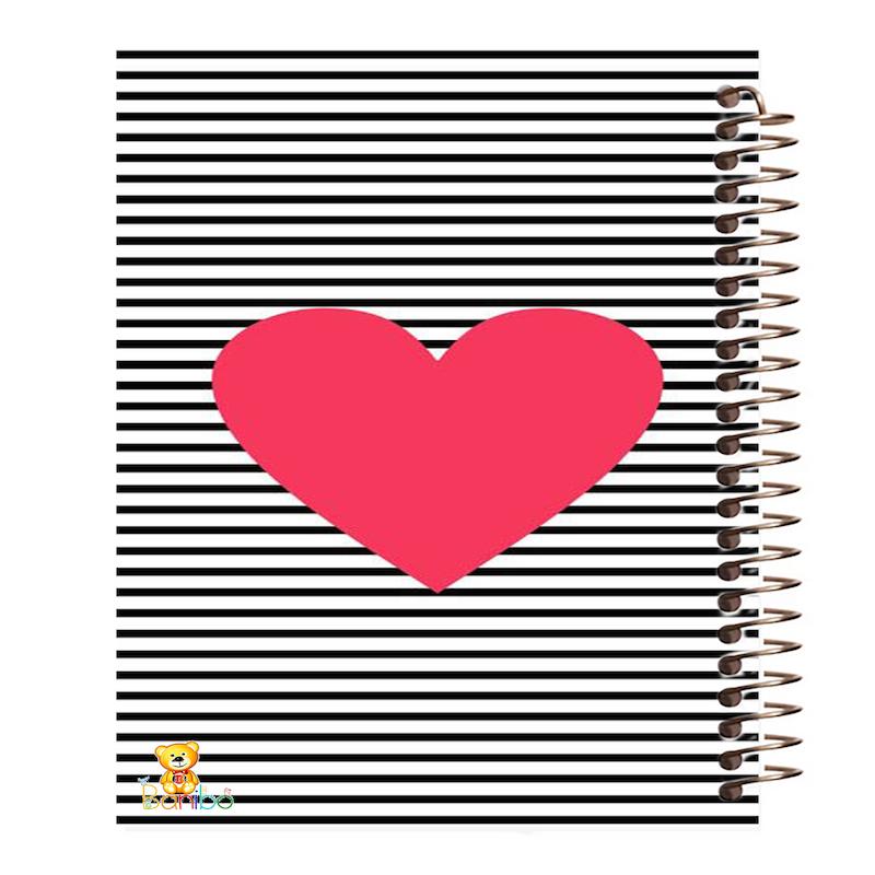 دفتر مشق 100 برگ طرح قلب کد 130