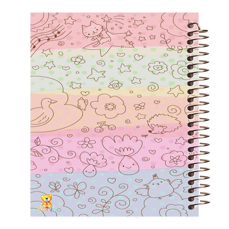 دفتر مشق 100 برگ طرح فانتزی کد 143