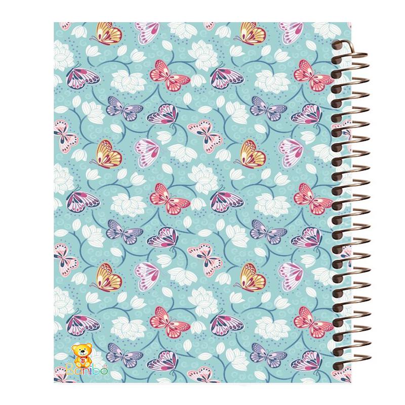 دفتر مشق 100 برگ طرح پروانه کد 145