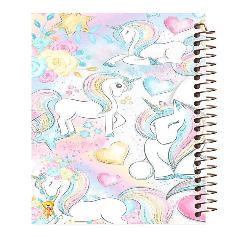 دفتر مشق 100 برگ طرح یونیکورن کد 157