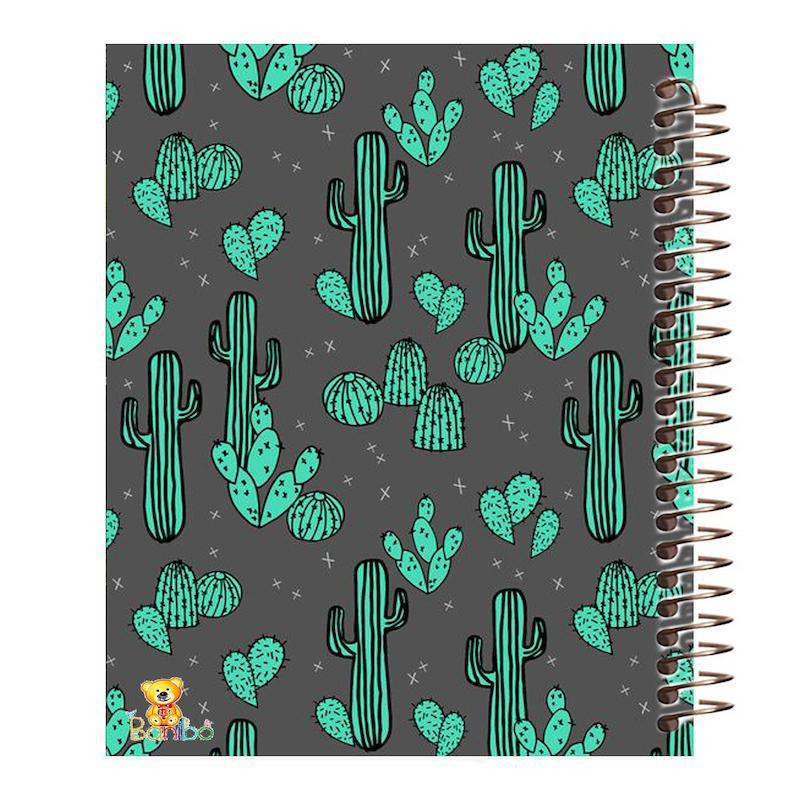 دفتر مشق 100 برگ طرح کاکتوس کد 264