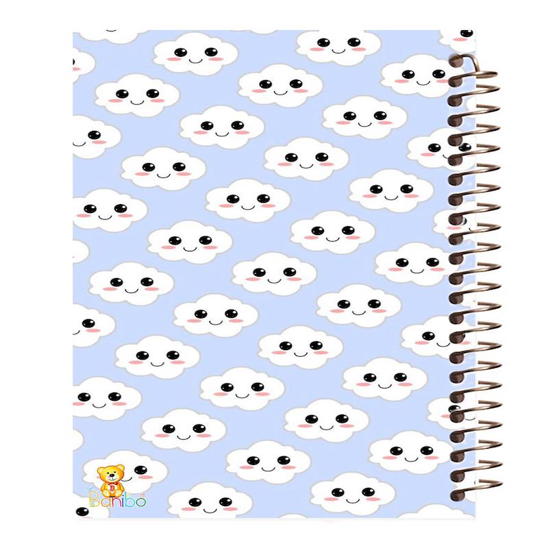 دفتر مشق 100 برگ طرح ابر کد 313