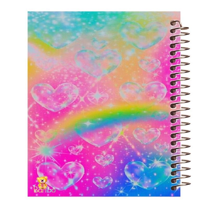 دفتر مشق 100 برگ طرح رنگین کمان کد 315