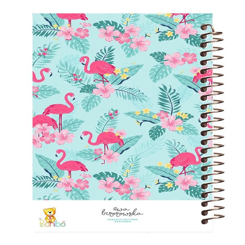 دفتر مشق 100 برگ طرح فلامینگو کد 340