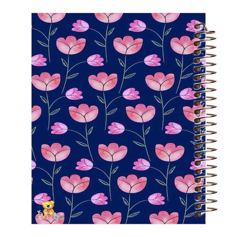 دفتر مشق 100 برگ طرح گل کد 374