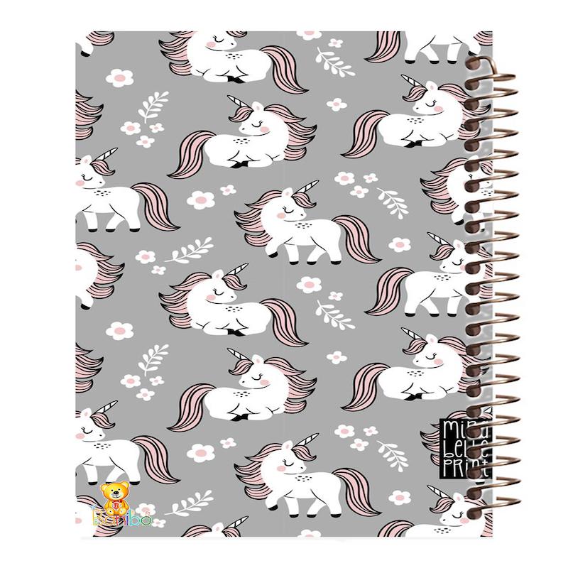 دفتر مشق 100 برگ طرح اسب تک شاخ کد 377