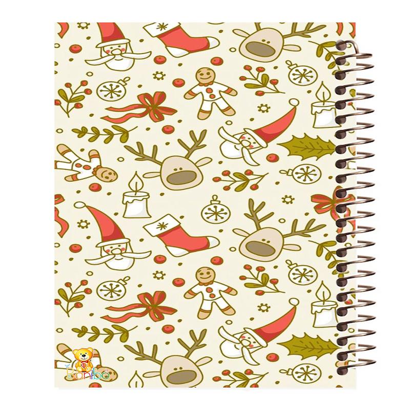 دفتر مشق 100 برگ طرح کریسمس کد 384