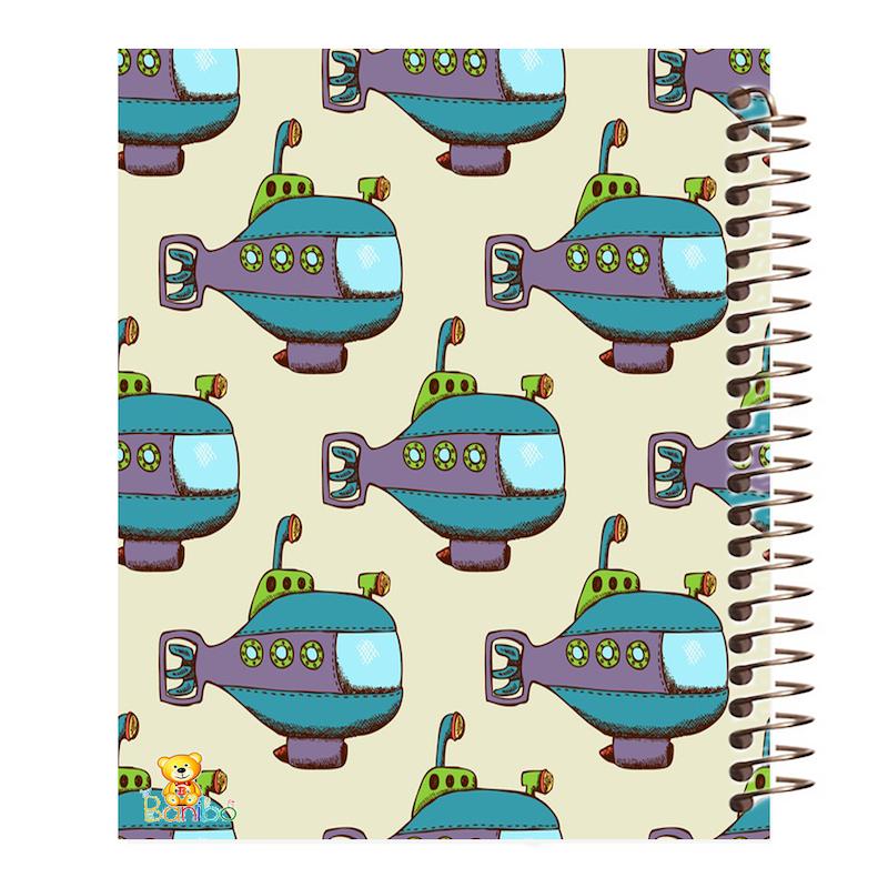 دفتر مشق 100 برگ طرح زیر دریایی کد 415