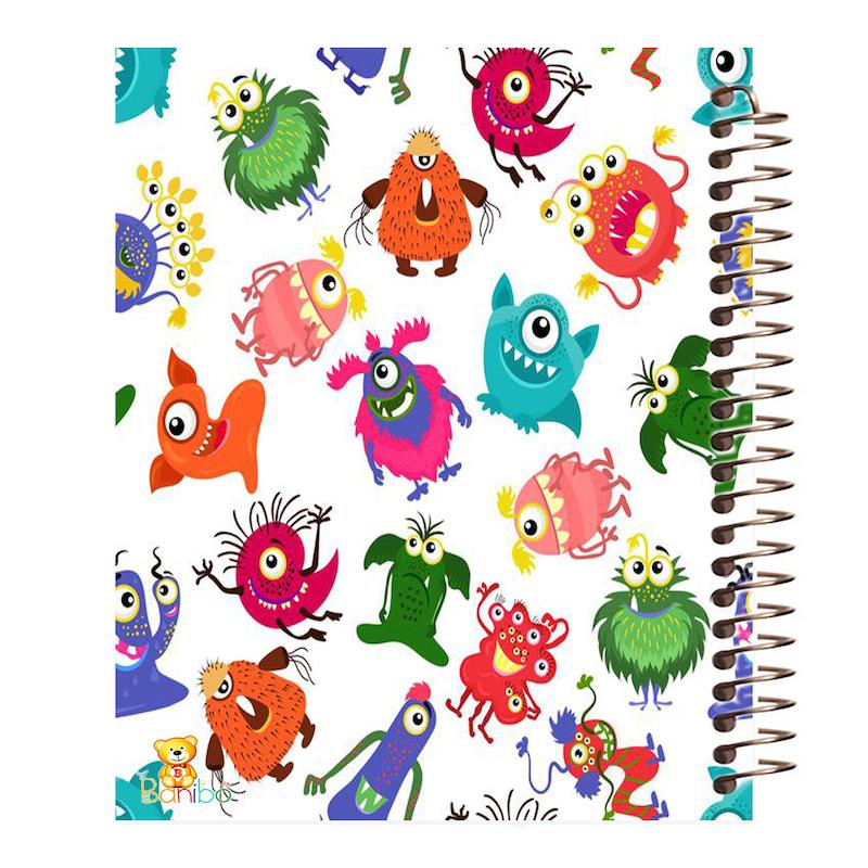 دفتر مشق 100 برگ طرح کارخانه هیولاها کد 418