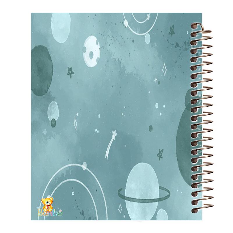 دفتر مشق 100 برگ طرح سیاره ها کد 455