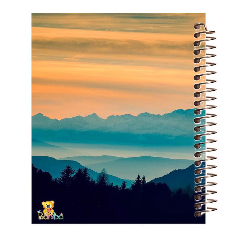 دفتر مشق 100 برگ طرح کوه کد 488