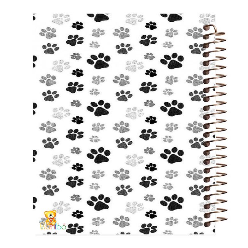دفتر مشق 100 برگ طرح رد پا سگ کد 494