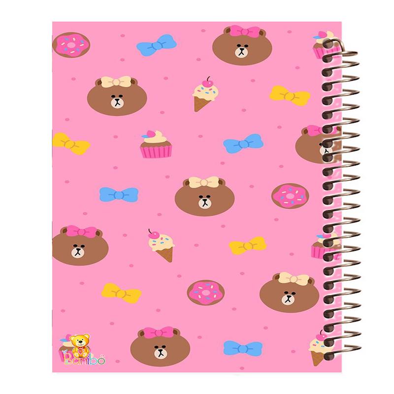 دفتر مشق 100 برگ طرح خرس بامزه کد 624