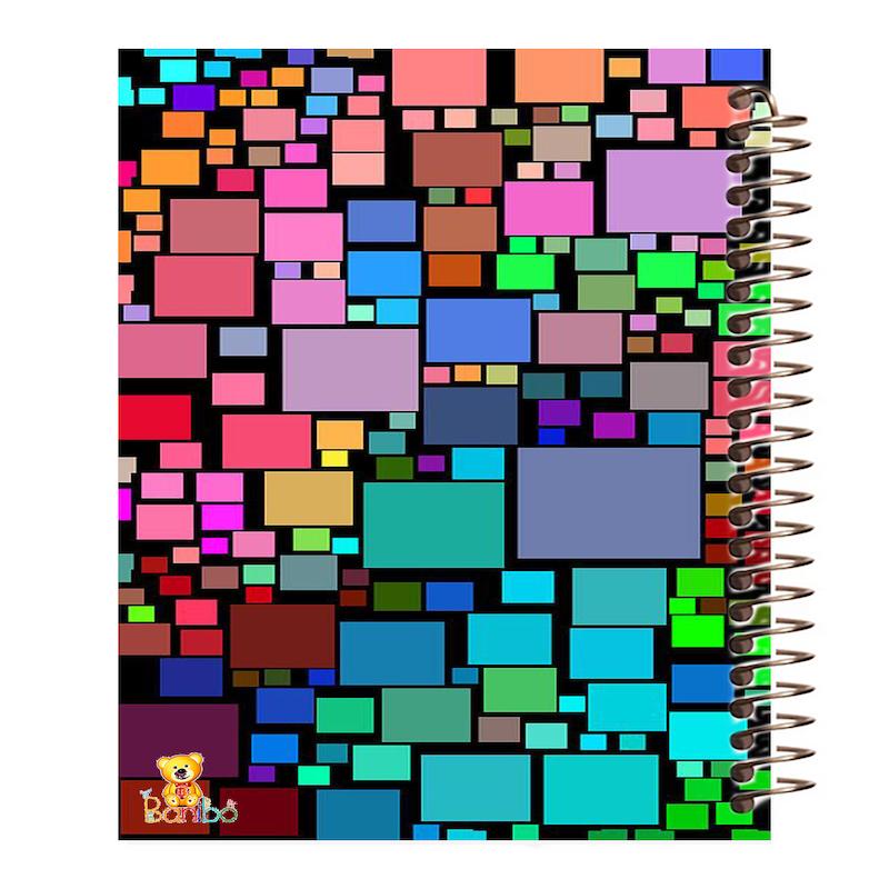 دفتر مشق 100 برگ طرح رنگی کد 815