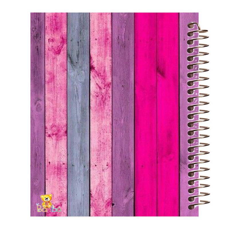 دفتر مشق 100 برگ طرح رنگی صورتی کد 817