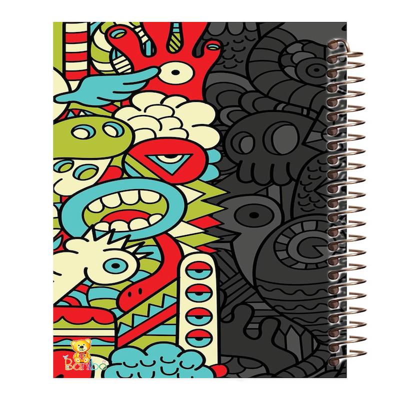 دفتر مشق 100 برگ طرح کوبیسم کد 862