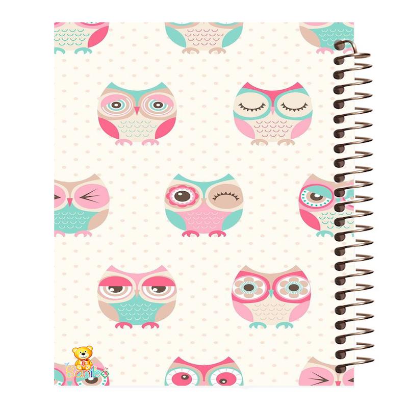 دفتر مشق 100 برگ طرح جغد کد 870