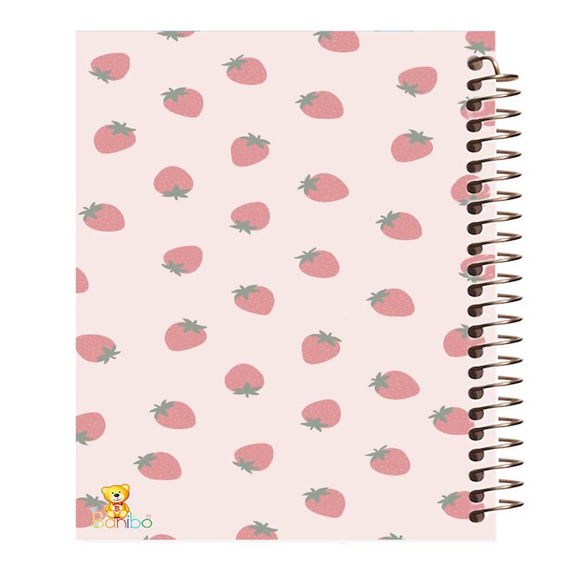 دفتر مشق 100 برگ طرح توت فرنگی کد 894