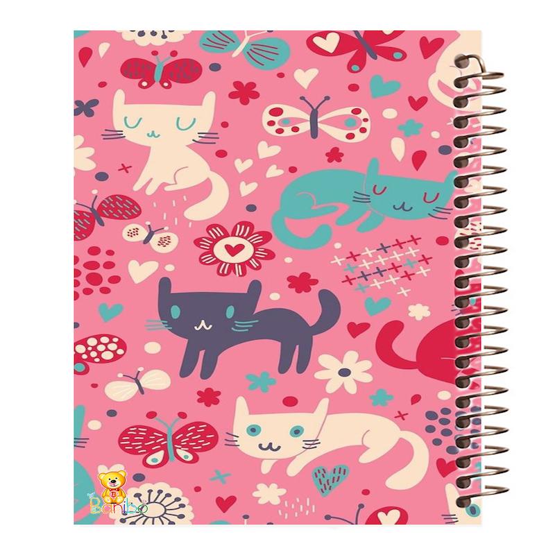 دفتر مشق 100 برگ طرح گربه کد 917