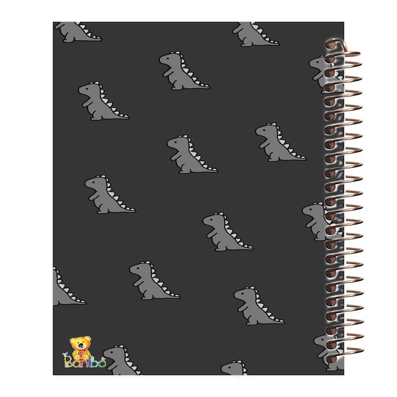 دفتر مشق 100 برگ طرح دایناسور سیاه کد 925