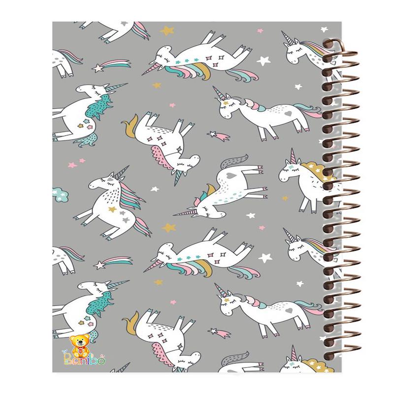 دفتر مشق 100 برگ طرح اسب تک شاخ کد 936