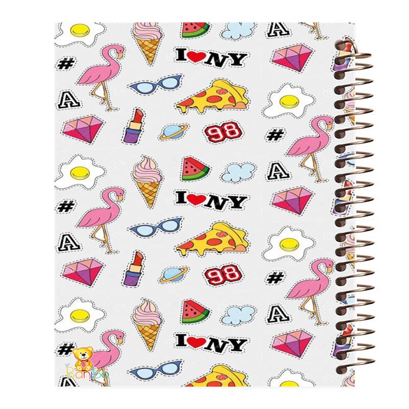 دفتر مشق 100 برگ طرح پیتزا کد 947