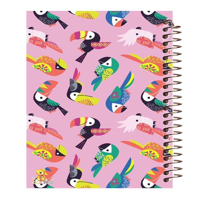 دفتر مشق 100 برگ طرح طوطی کد 999