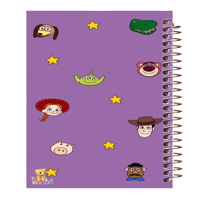 دفتر مشق 100 برگ طرح اسباب بازی ها کد 1071