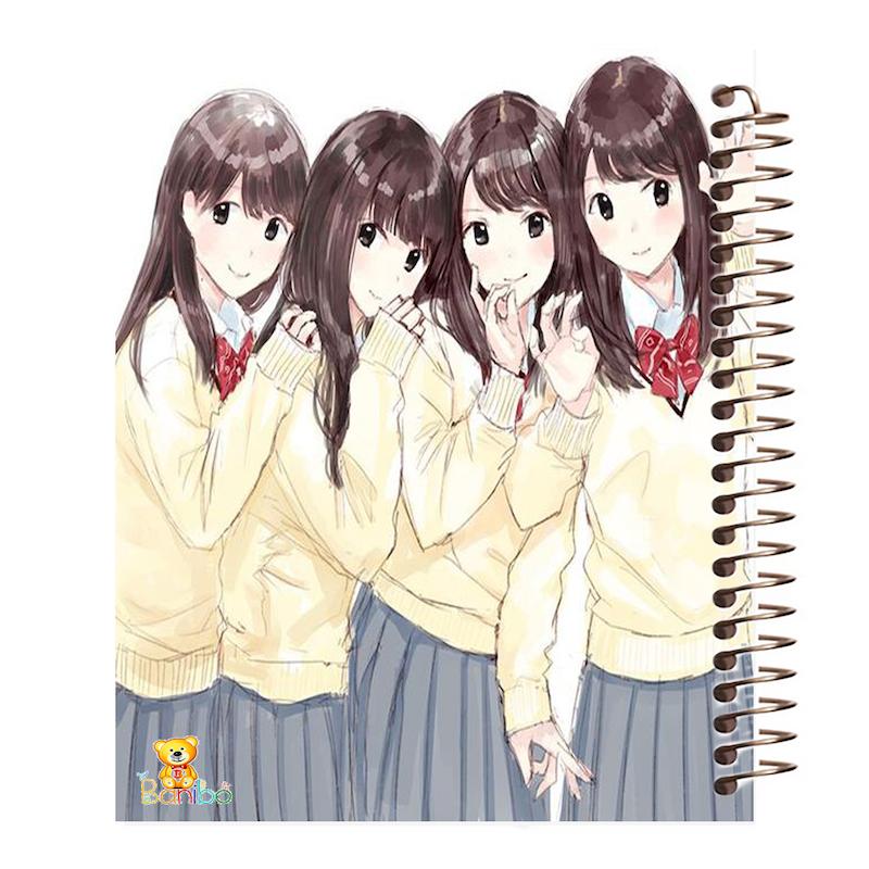 دفتر مشق 100 برگ طرح انیمه دختر کد 2325