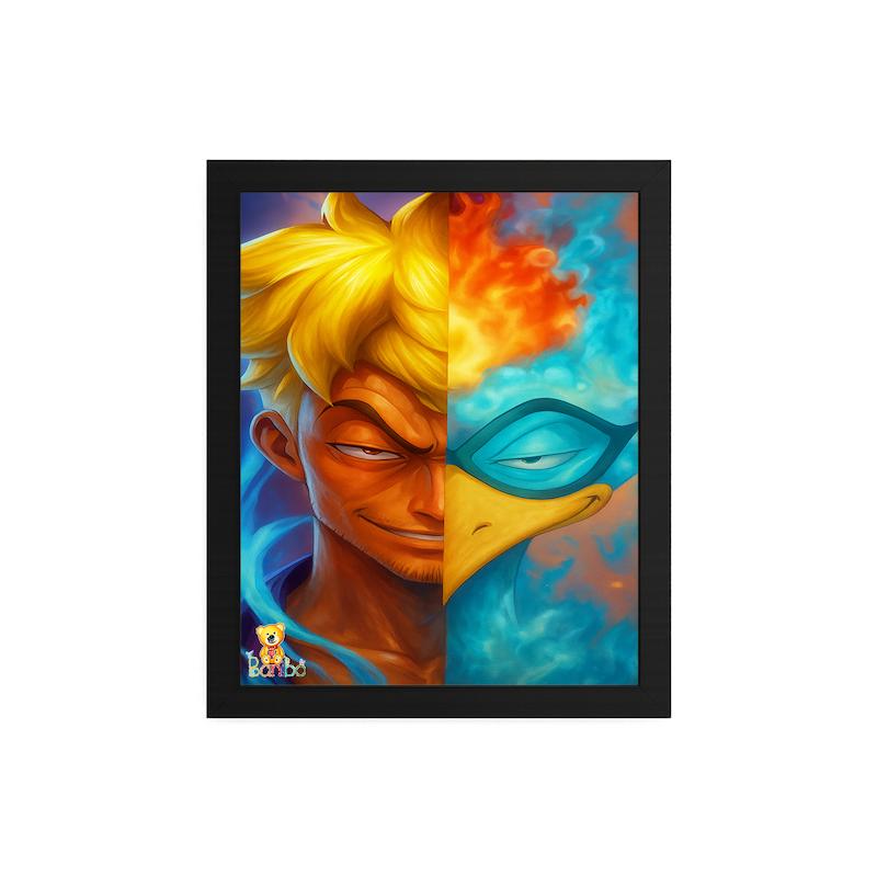 تابلو طرح انیمه کد 204