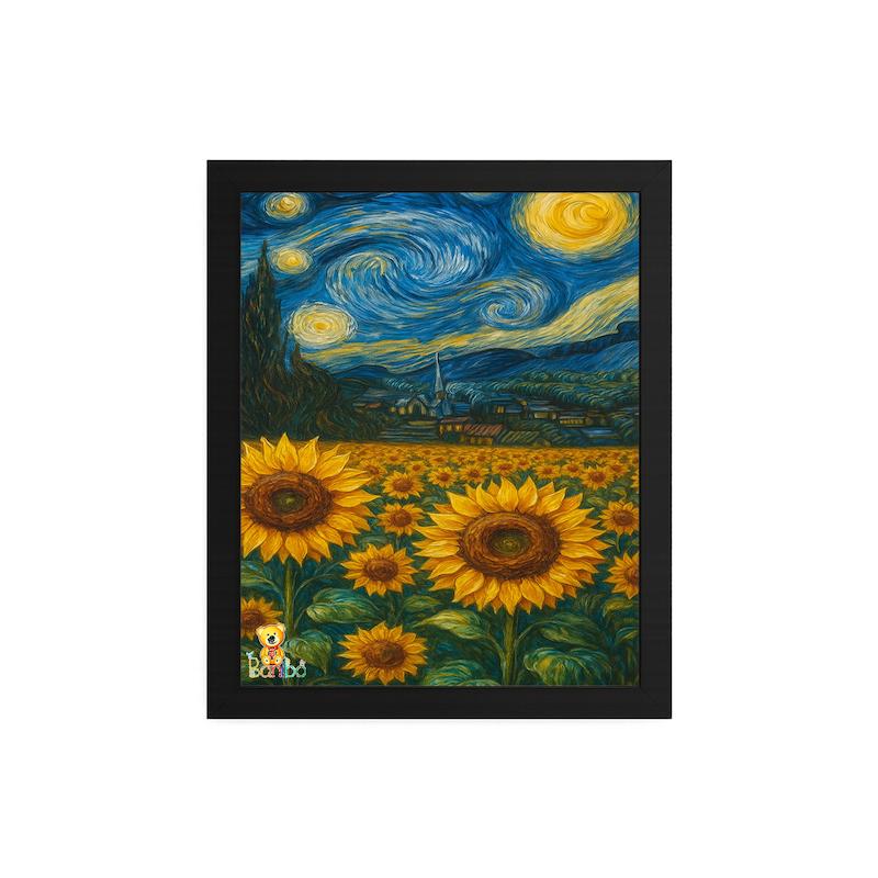 تابلو طرح گلهای آفتابگردان کد 259