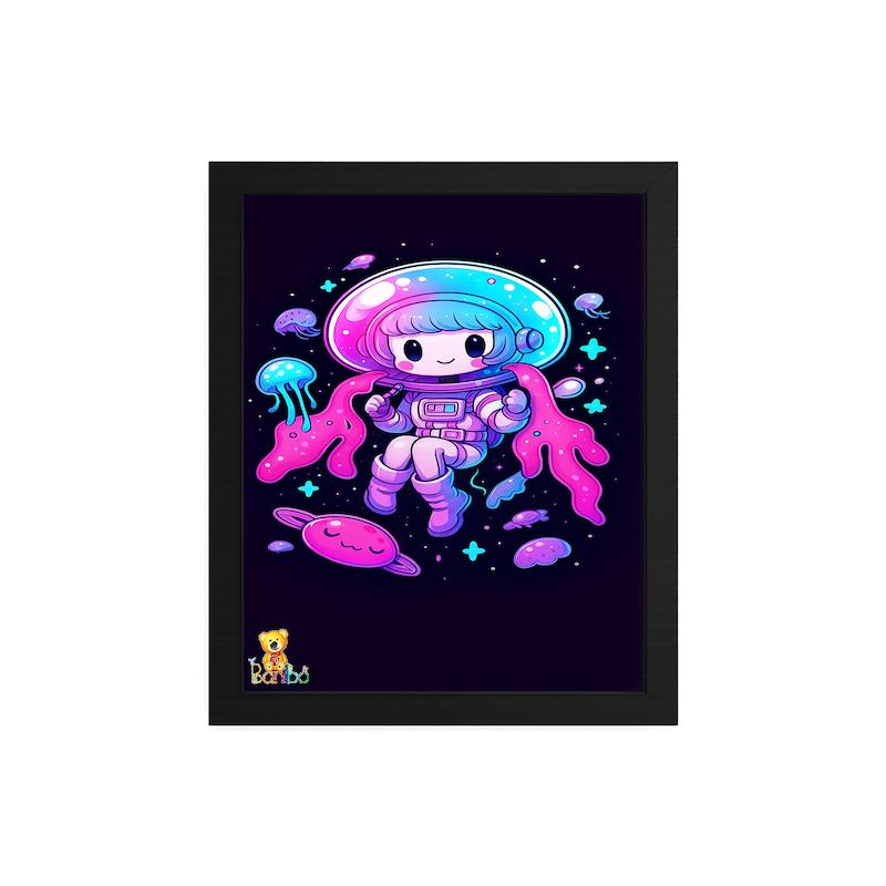 تابلو طرح دختر فضانورد کد 263