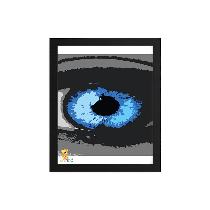تابلو طرح چشم آبی کد 339