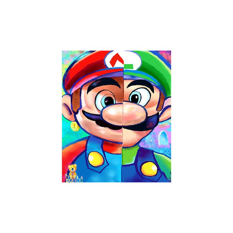 پوستر دیواری طرح ماریو کد 135