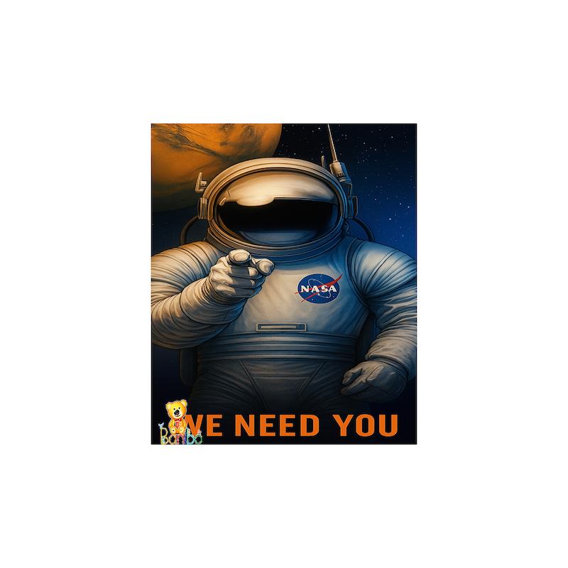 پوستر دیواری طرح فضانورد ناسا کد 156