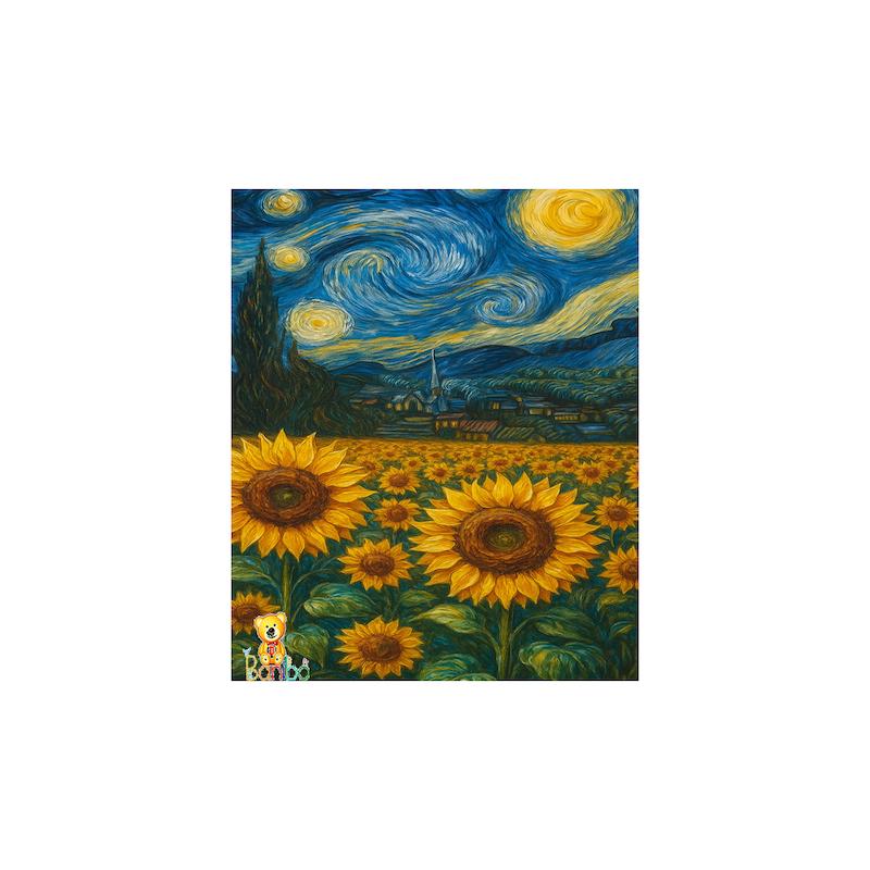 پوستر دیواری طرح گلهای آفتابگردان کد 259